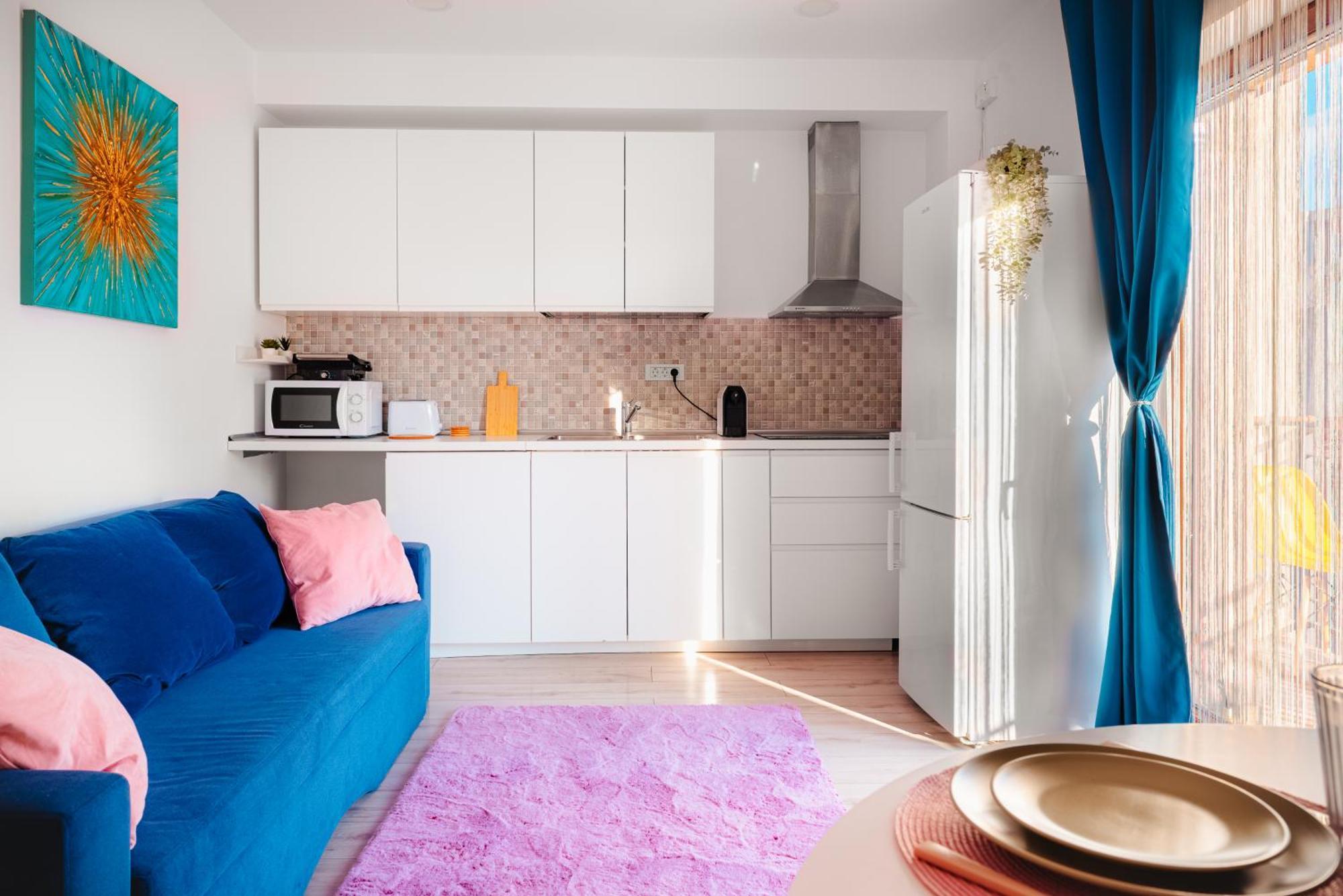 Downtown Apartment Boutique - Blue & Pink 부쿠레슈티 외부 사진